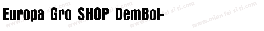 Europa Gro SHOP DemBol字体转换